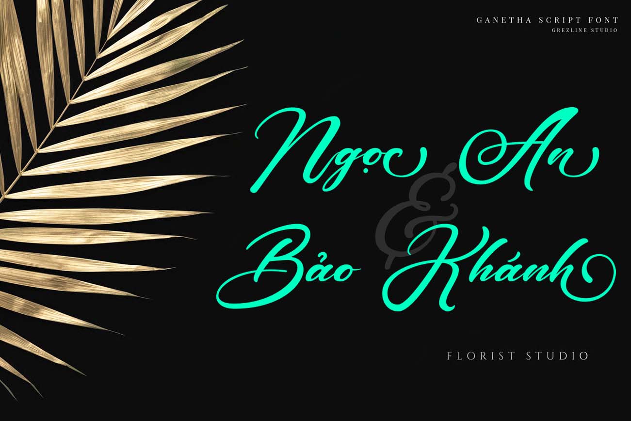 font chữ việt hóa thiệp cưới TH Ganetha font chữ việt hóa thiệp cưới TH Ganetha